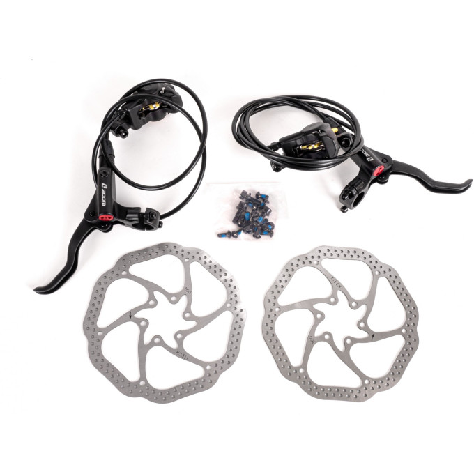 Тормоз TECH TEAM HD-M220 гидравлический. Комплект: передний 800мм+задний 1400мм (рукоятка+гидролиния+калипер+ Logan HD-M220 NN010858
